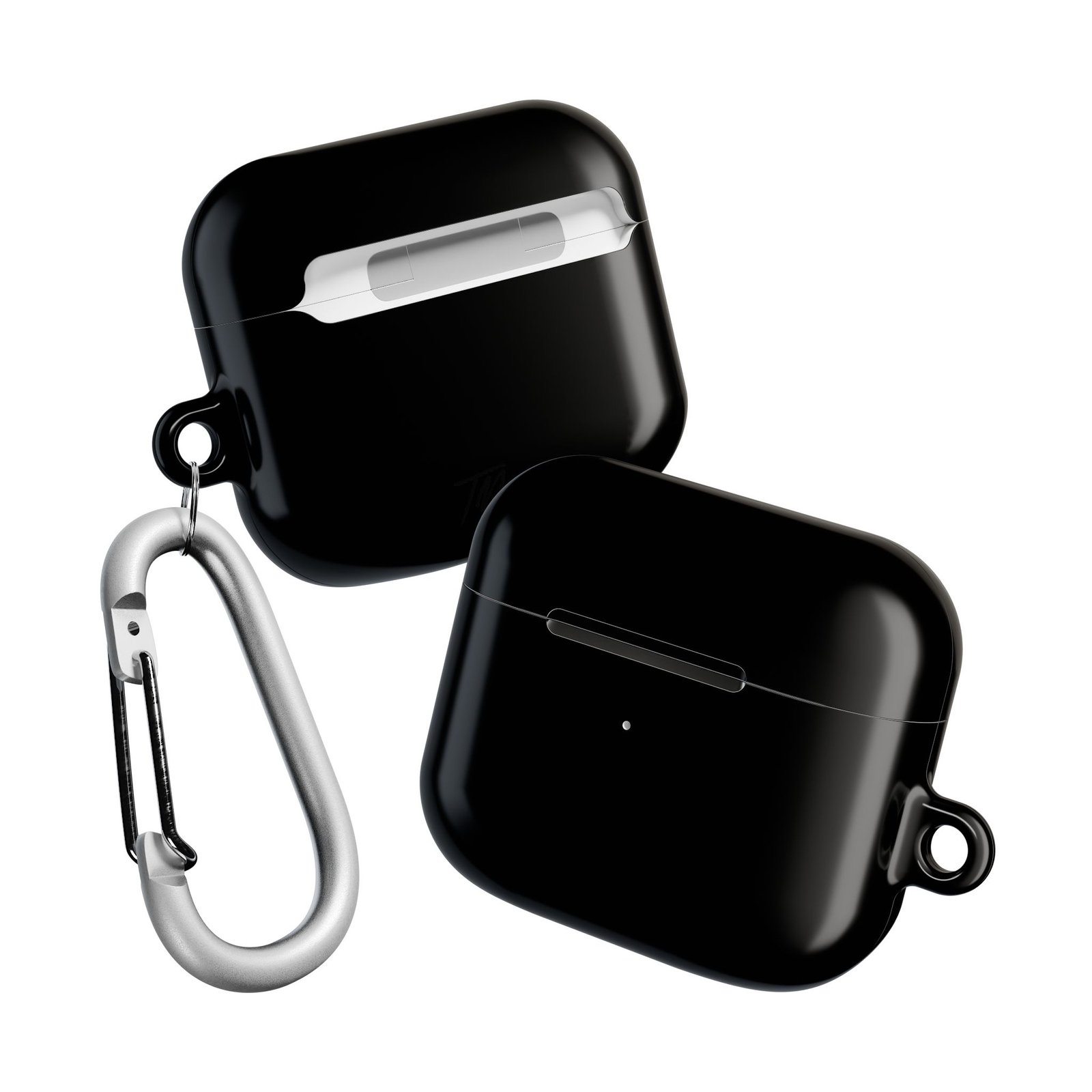Stylish Black AirPod Case for Protection, Unique Earbud Accessories, Black AirPods Case - Image 4