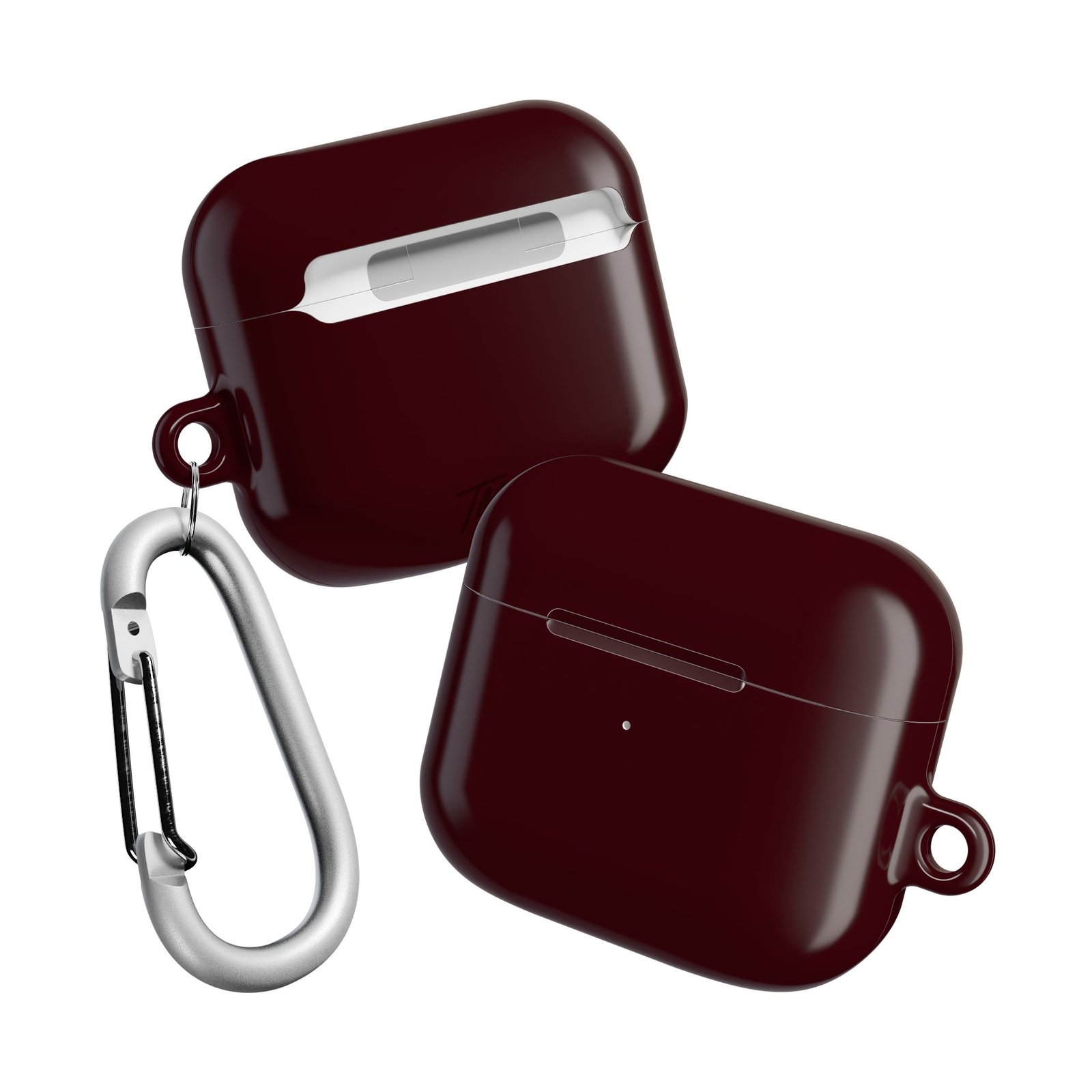 Stylish Magenta Red AirPod Case, Durable Tech Accessories, Perfect for Earbud Protection - Image 4