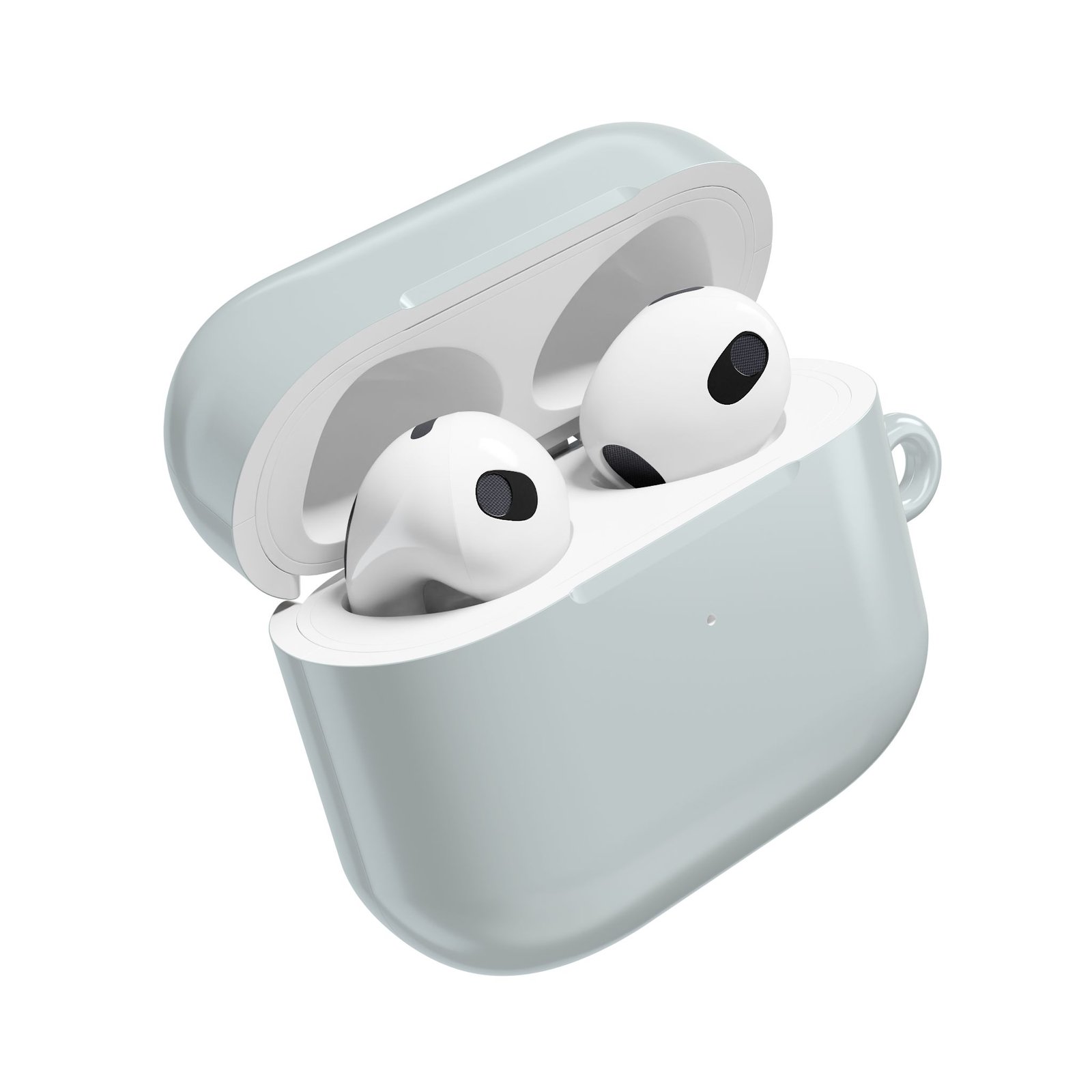 Stylish Blue Grey AirPod Case, Trendy Earbud Accessory, Durable AirPod Case for Protection - Image 3