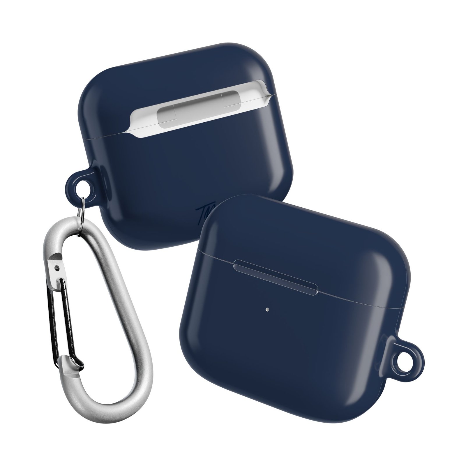 Stylish Navy Blue AirPod Case, Trendy Accessories, Perfect Earbud Holder, Tech Decor for Protection - Image 4