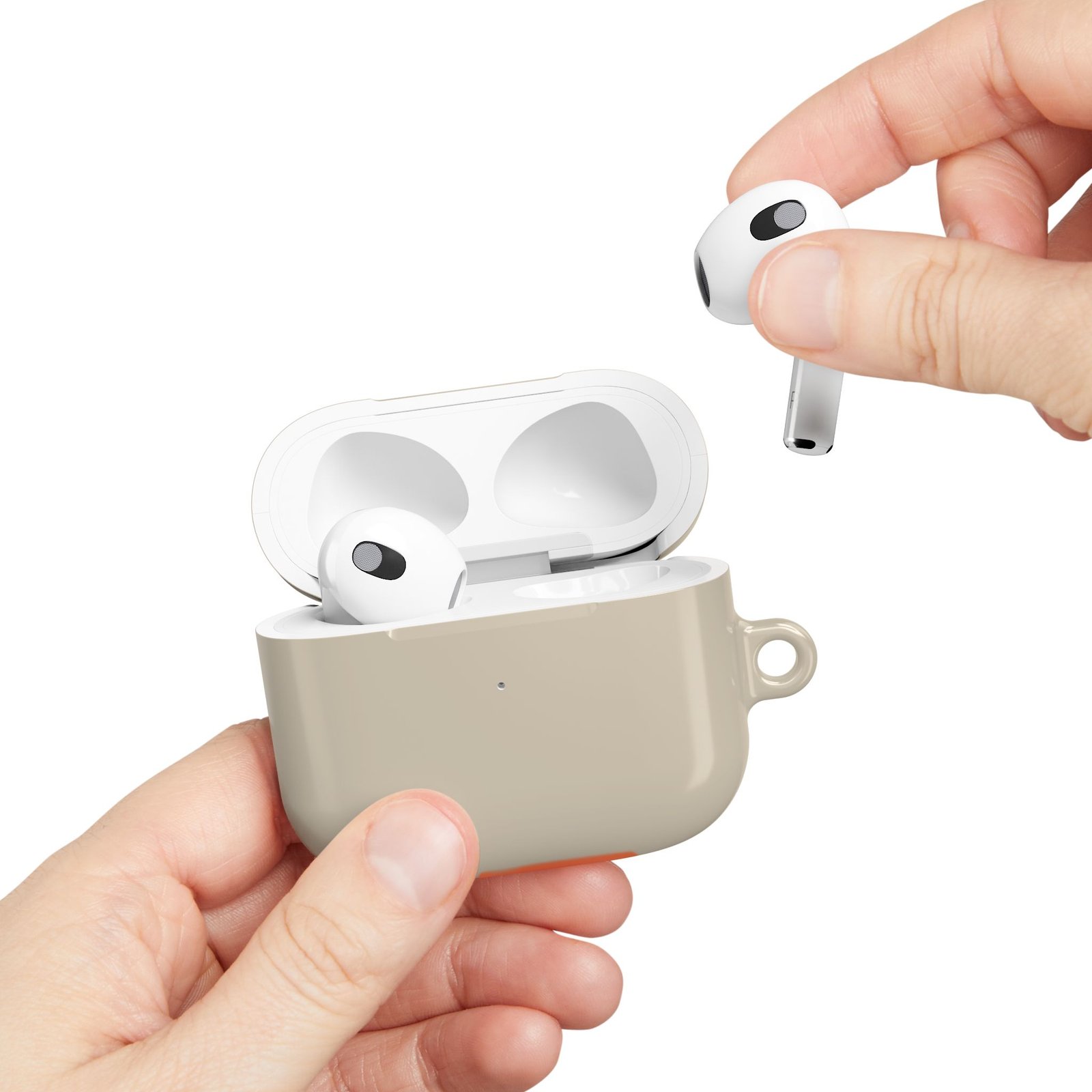 Stylish Grey AirPod Case, Trendy Wireless Earbud Cover, Protective Tech Case - Image 5