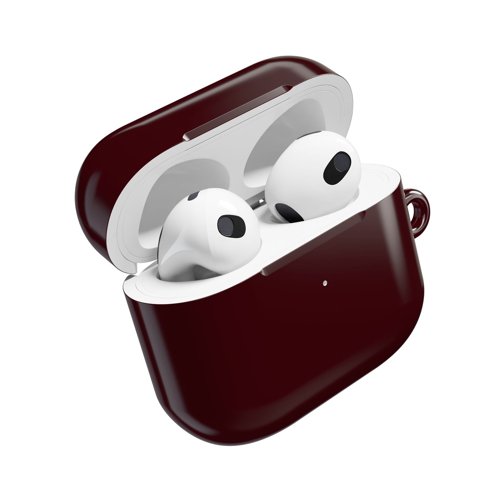 Stylish Magenta Red AirPod Case, Durable Tech Accessories, Perfect for Earbud Protection - Image 3