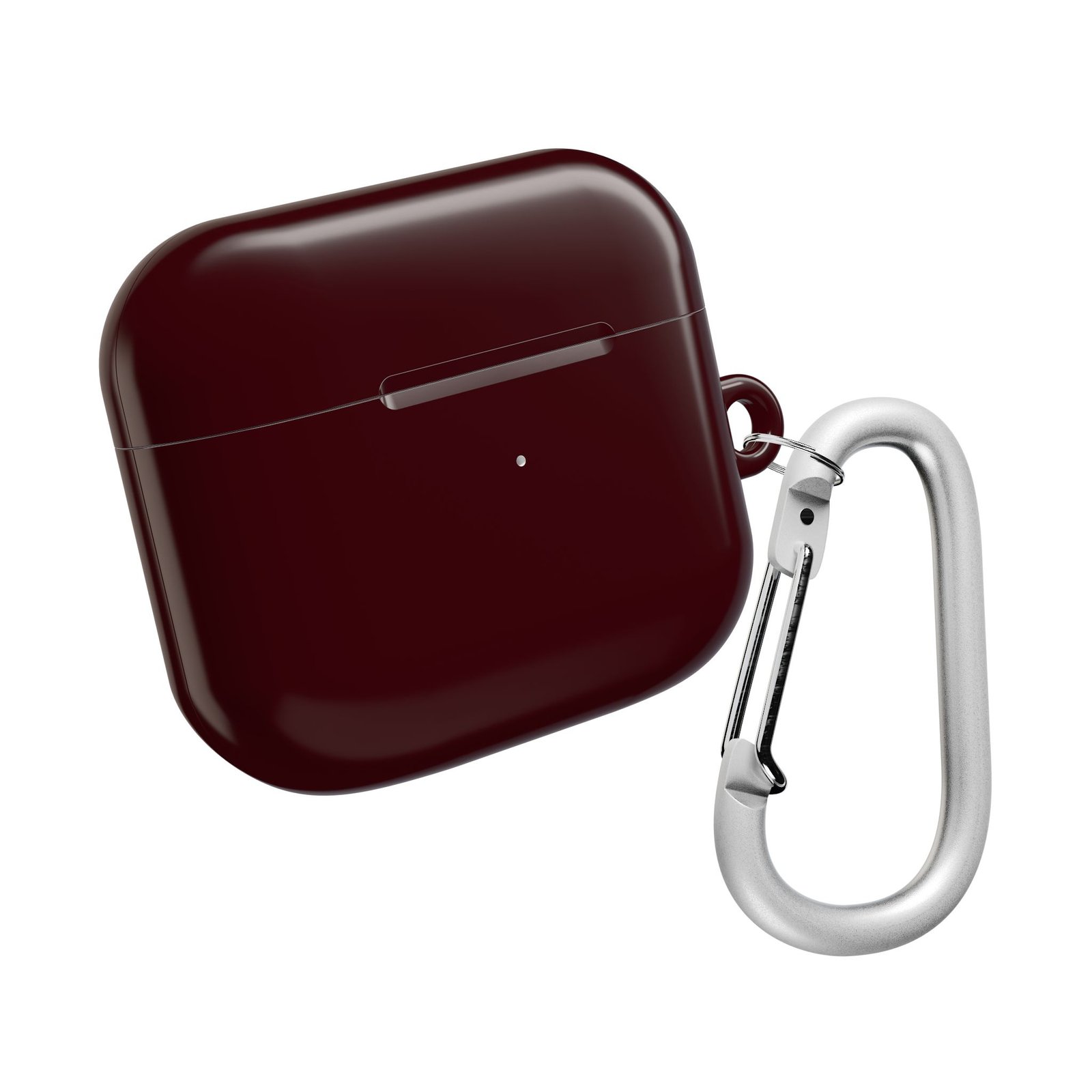 Stylish Magenta Red AirPod Case, Durable Tech Accessories, Perfect for Earbud Protection - Image 2
