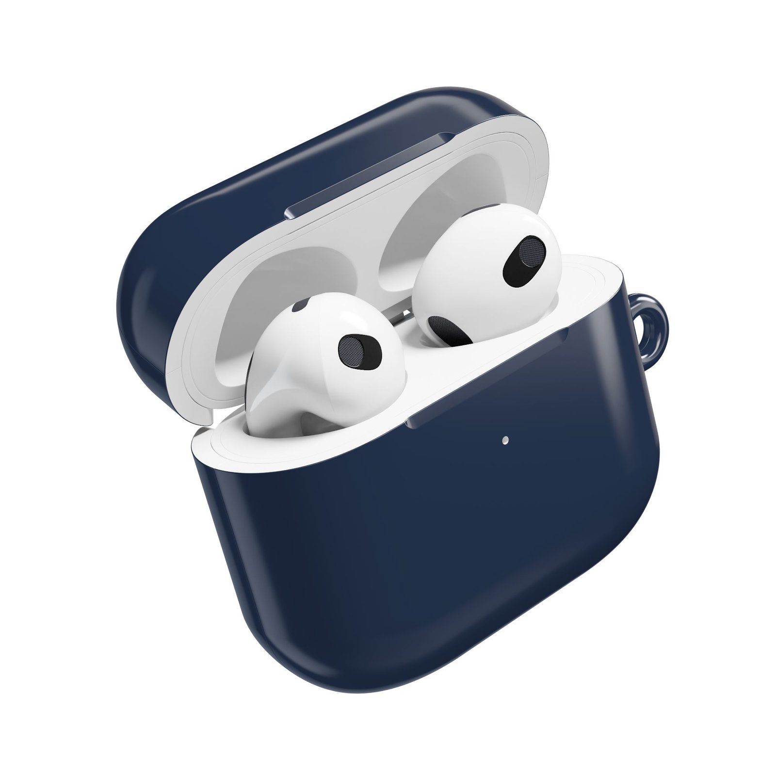 Stylish Navy Blue AirPod Case, Trendy Accessories, Perfect Earbud Holder, Tech Decor for Protection - Image 3
