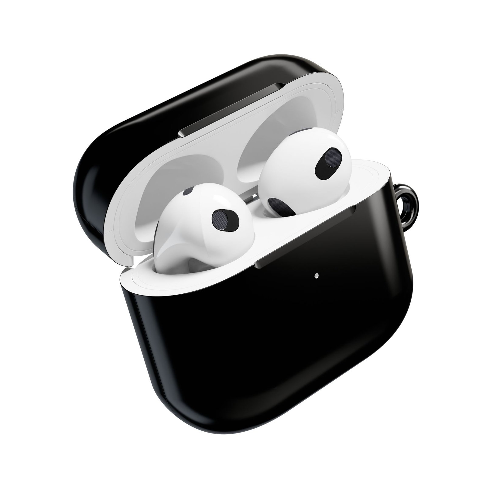 Stylish Black AirPod Case for Protection, Unique Earbud Accessories, Black AirPods Case - Image 3