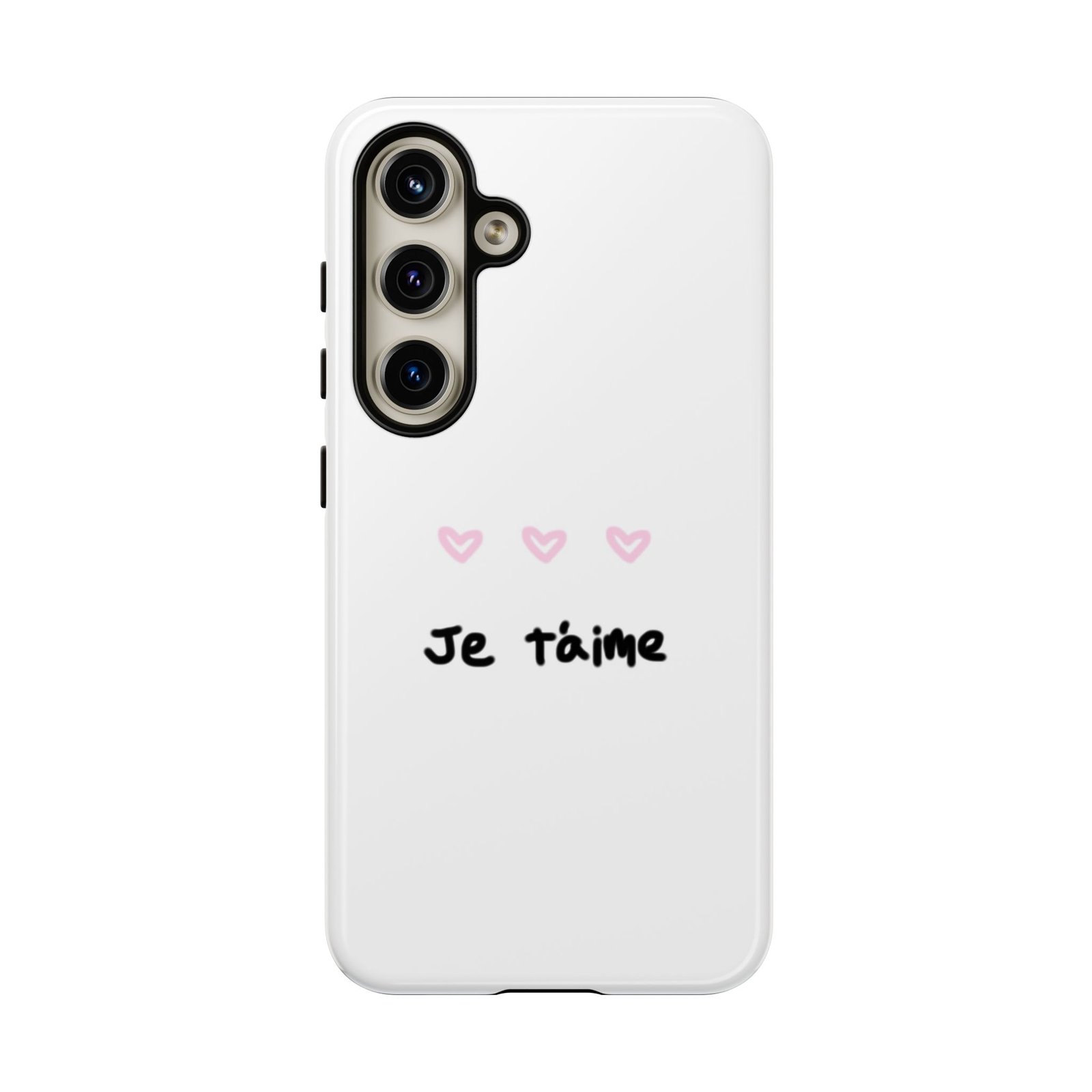 Chic Je t'aime Heart Phone Case, Durable Protective Phone Cover, Stylish Cute Design Phone Case - Image 47