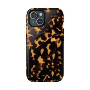 MagSafe® Compatible Tough Chic Tortoishell Pattern Case,  Stylish & Durable Phone Case