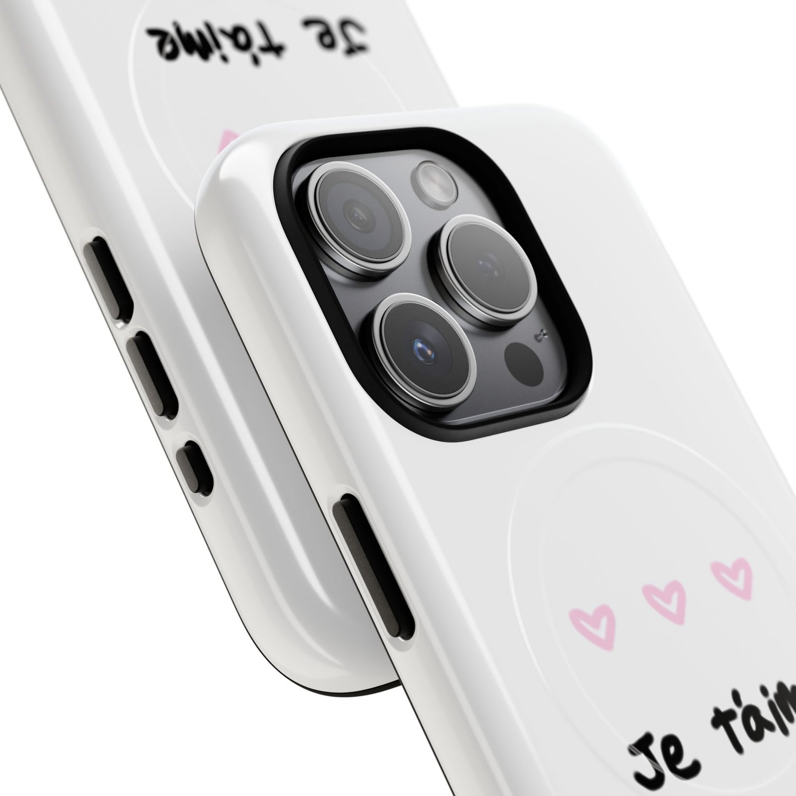 MagSafe® Compatible Cute Je t'aime Heart Phone Case, Durable Protective Phone Cover - Image 17