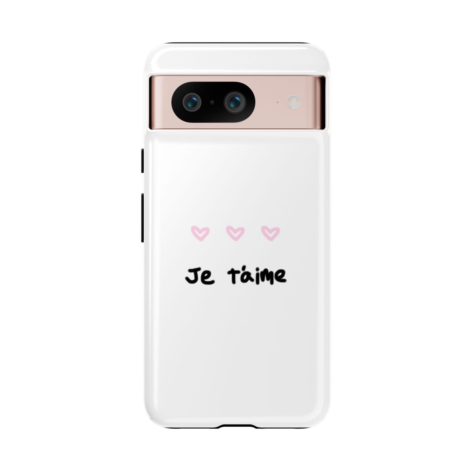 Chic Je t'aime Heart Phone Case, Durable Protective Phone Cover, Stylish Cute Design Phone Case - Image 51