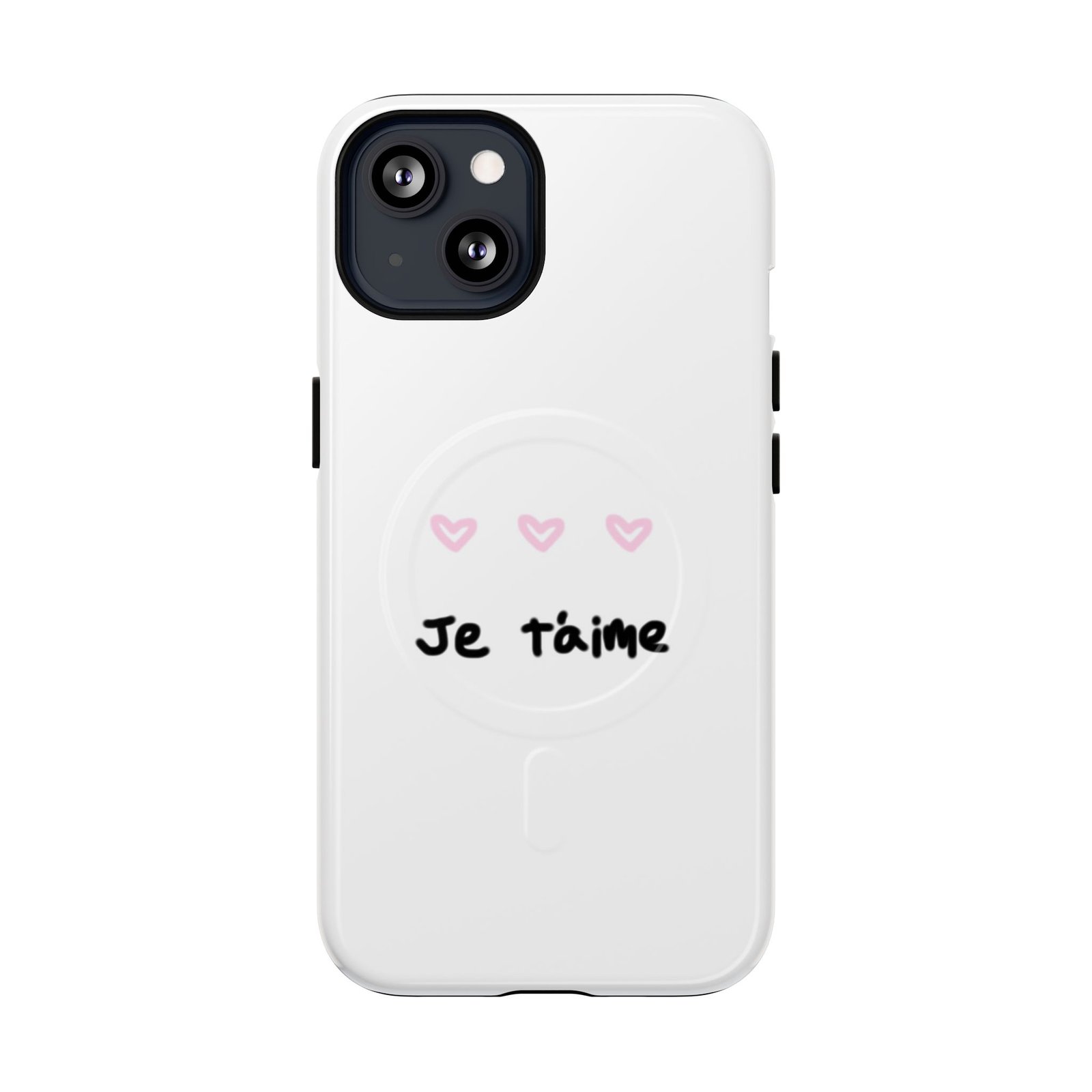 MagSafe® Compatible Cute Je t'aime Heart Phone Case, Durable Protective Phone Cover - Image 19