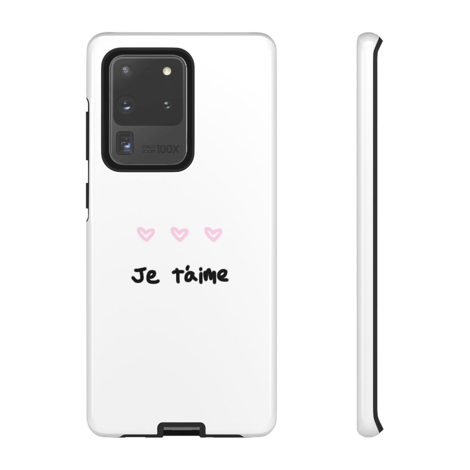 Chic Je t'aime Heart Phone Case, Durable Protective Phone Cover, Stylish Cute Design Phone Case - Image 14