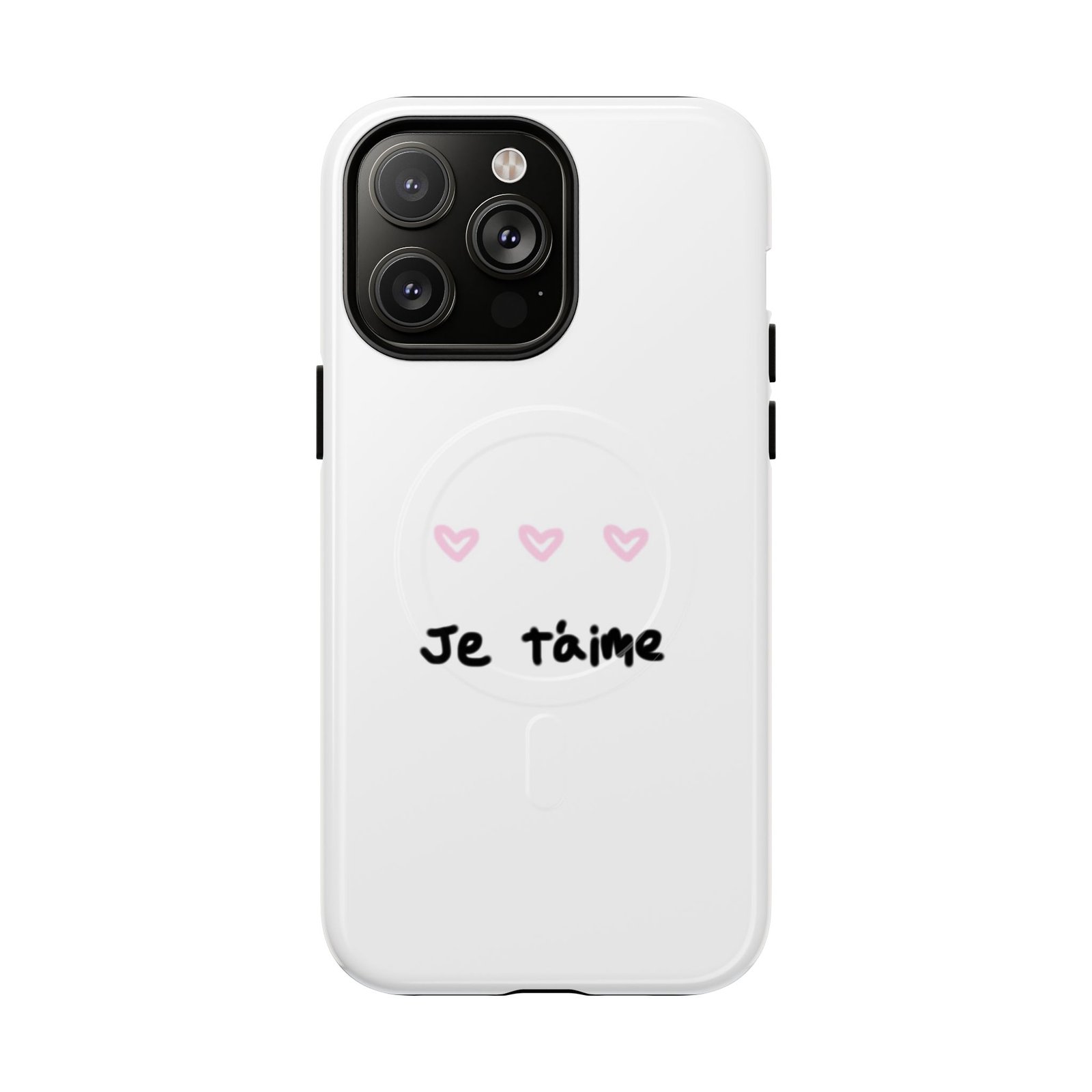 MagSafe® Compatible Cute Je t'aime Heart Phone Case, Durable Protective Phone Cover - Image 7