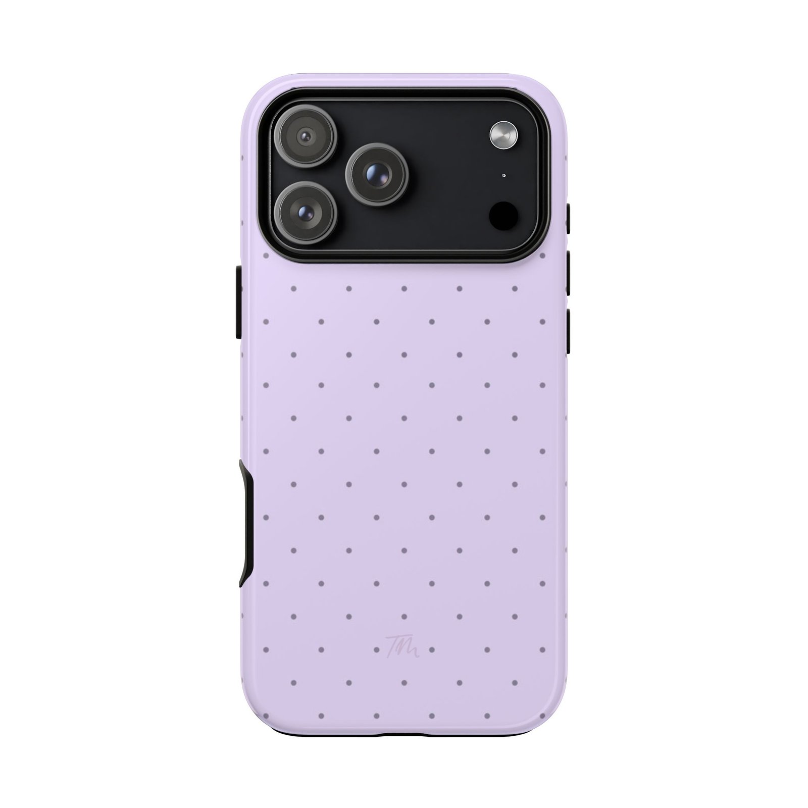 Lavender Polka Dot Tough Phone Case, Durable Protective Phone Cover, Purple Phone Case