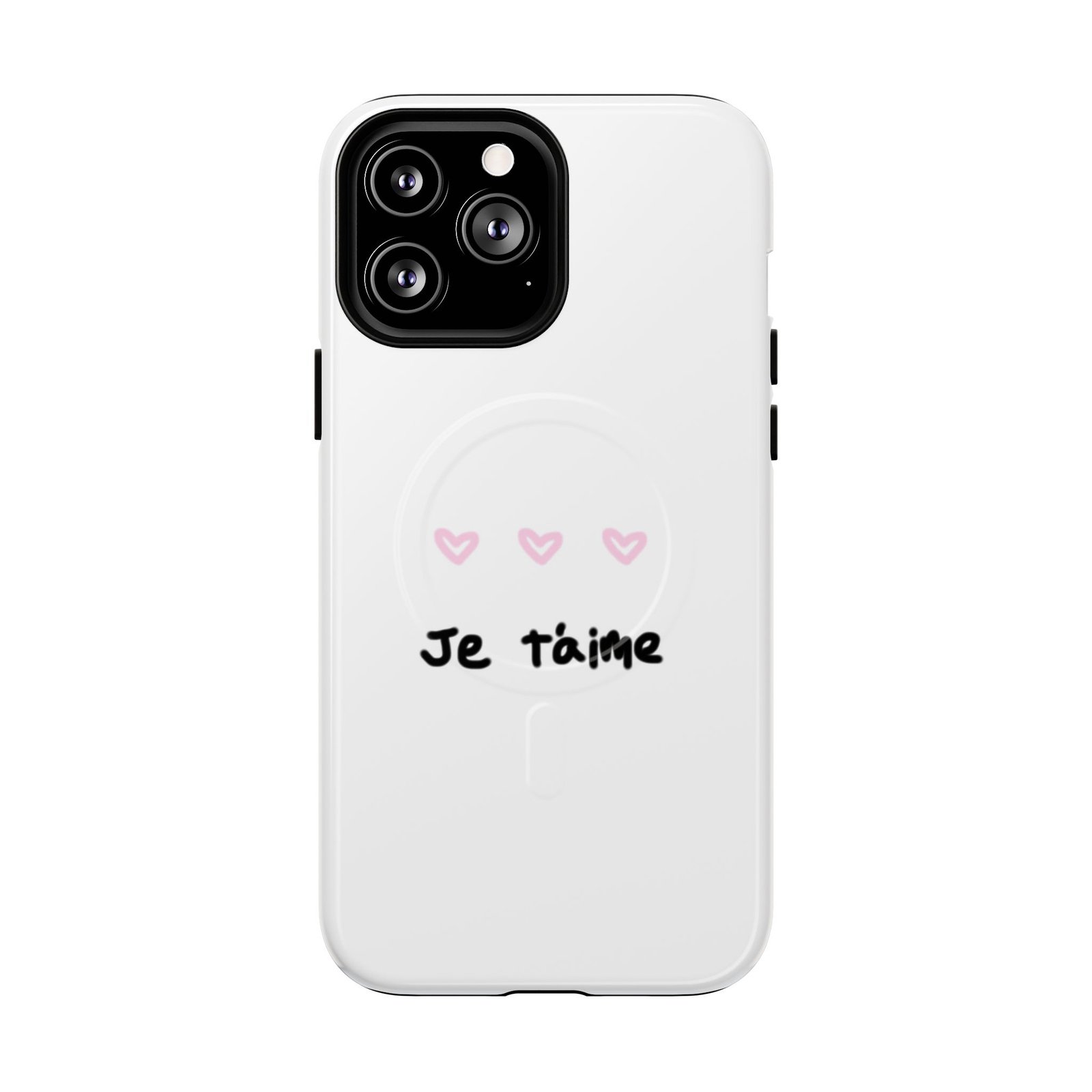 MagSafe® Compatible Cute Je t'aime Heart Phone Case, Durable Protective Phone Cover - Image 21
