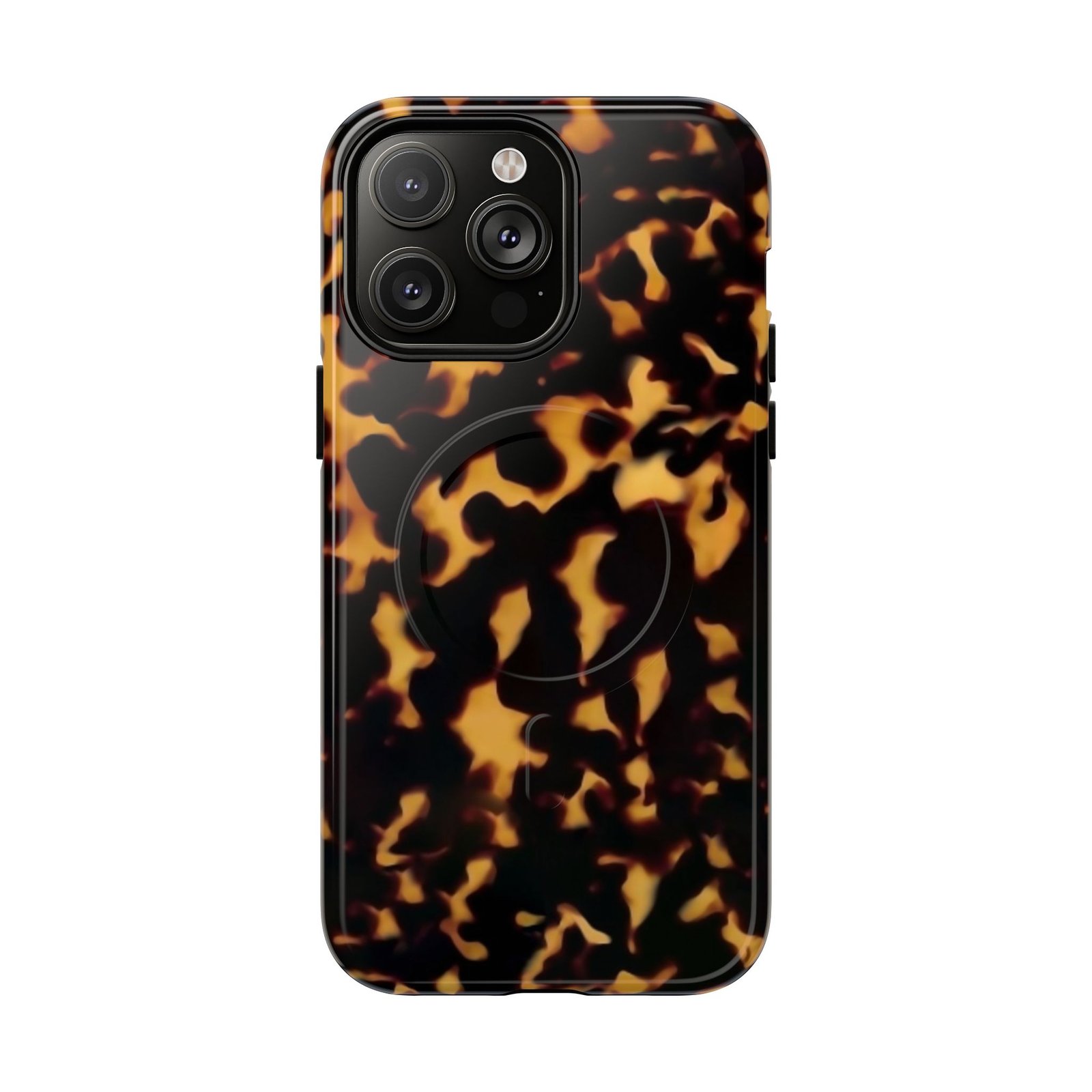 MagSafe® Compatible Tough Chic Tortoishell Pattern Case, Stylish & Durable Phone Case - Image 7