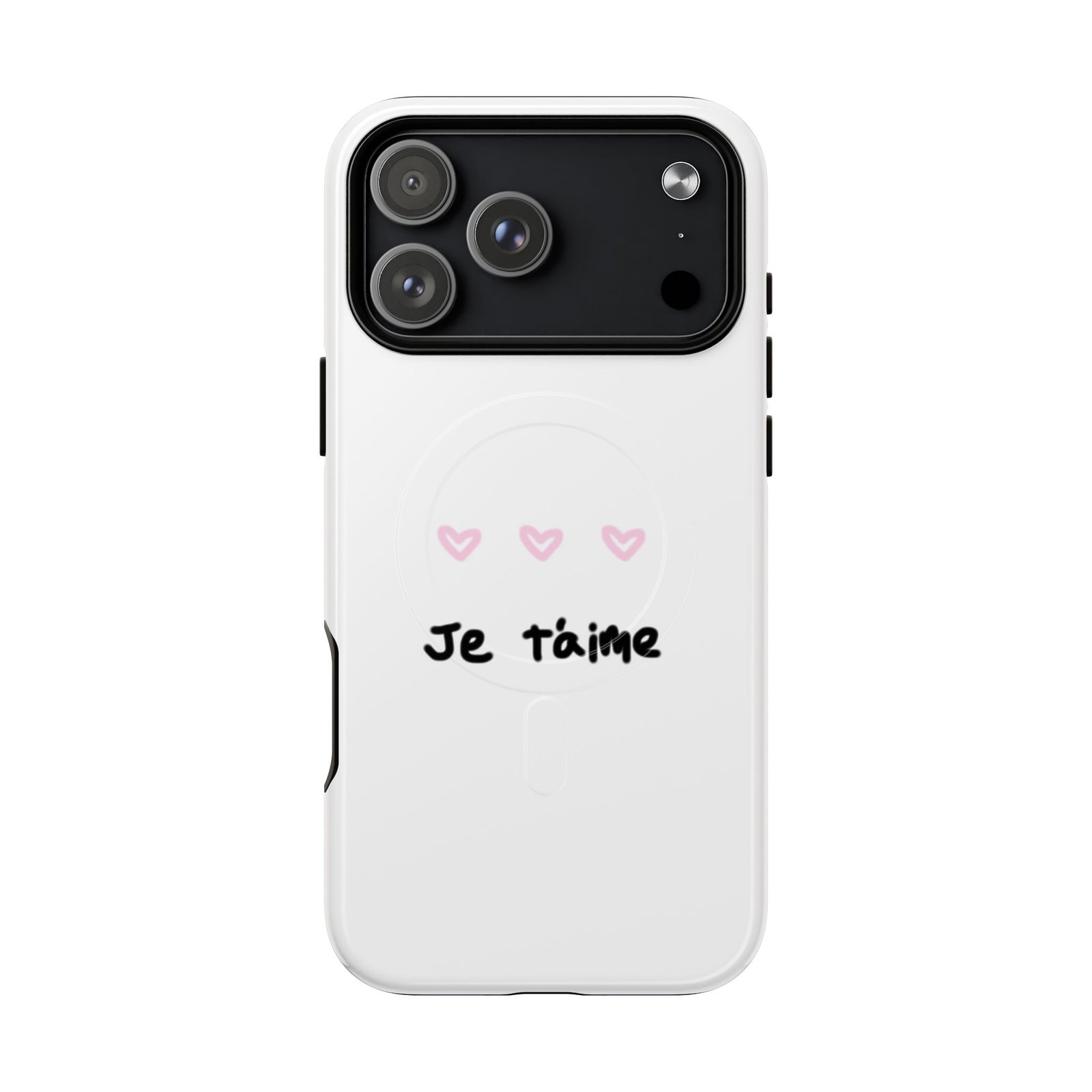 MagSafe® Compatible Cute Je t'aime Heart Phone Case, Durable Protective Phone Cover - Image 15