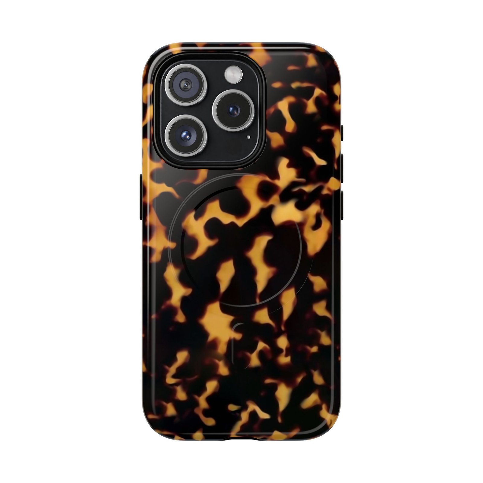 MagSafe® Compatible Tough Chic Tortoishell Pattern Case, Stylish & Durable Phone Case - Image 16