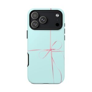 Ribbon Tied Tough Case, Pastel Gift Bow Phone Case for Protection