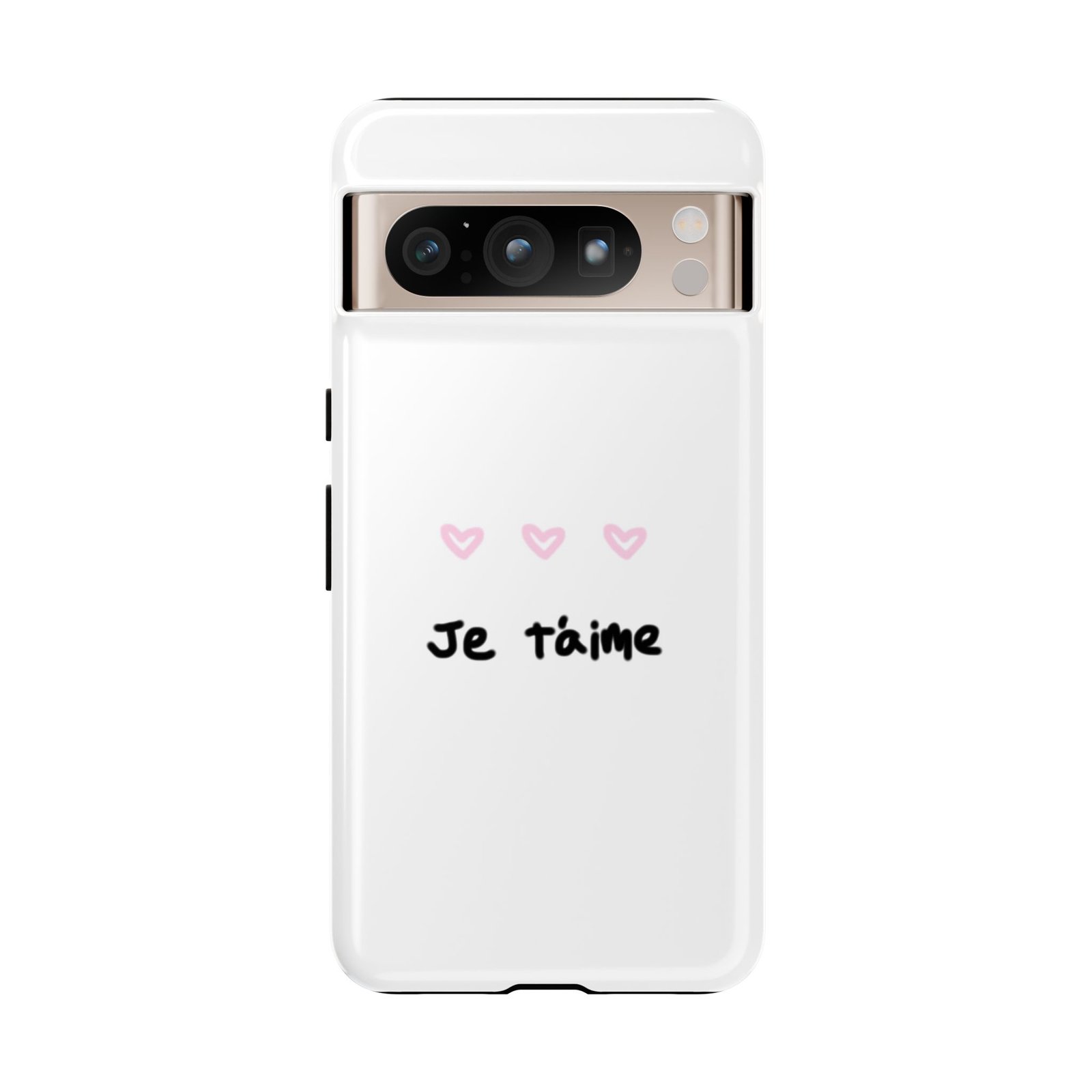 Chic Je t'aime Heart Phone Case, Durable Protective Phone Cover, Stylish Cute Design Phone Case - Image 50