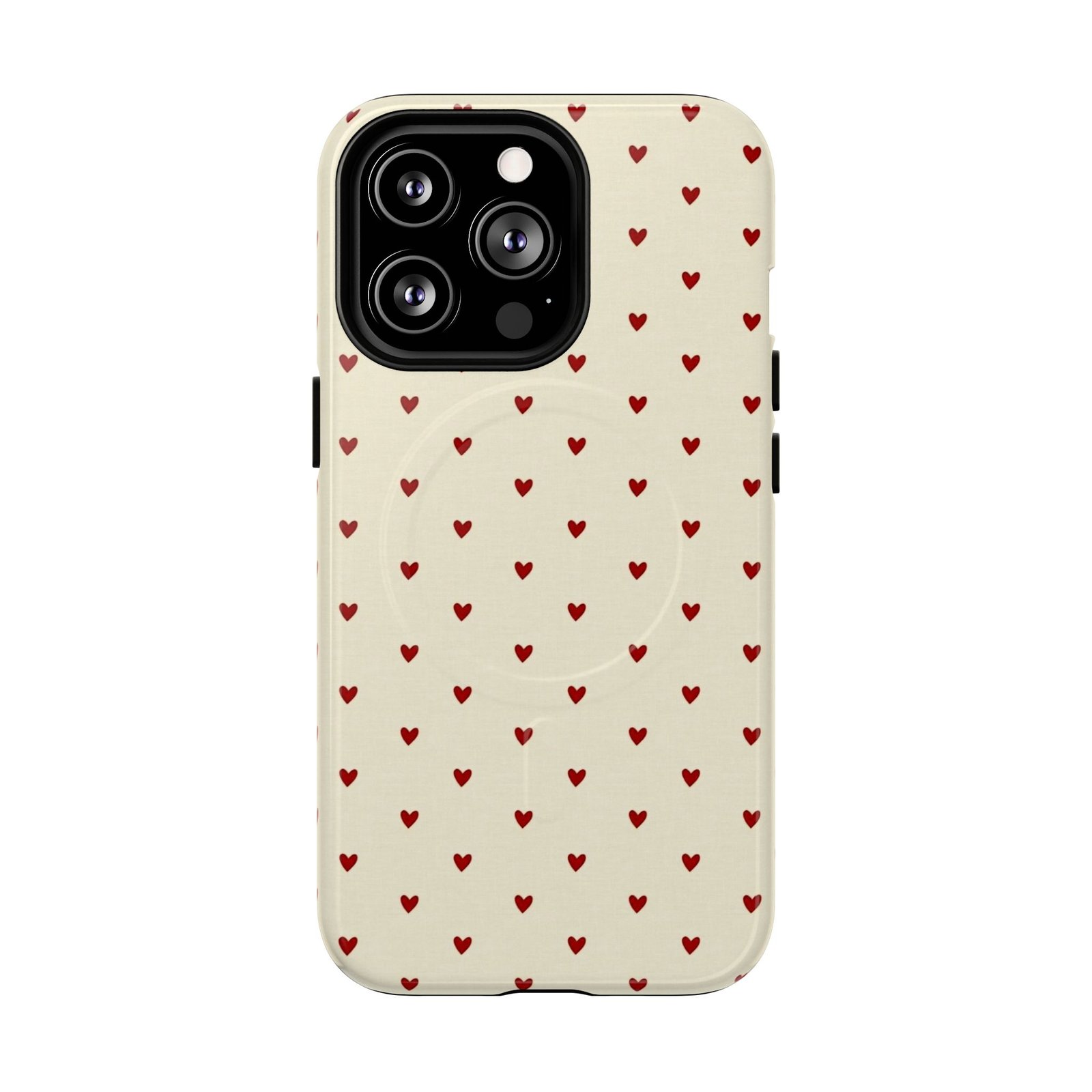 MagSafe® Compatible Red Heart Pattern Phone Case, Cute Phone Cover - Image 20
