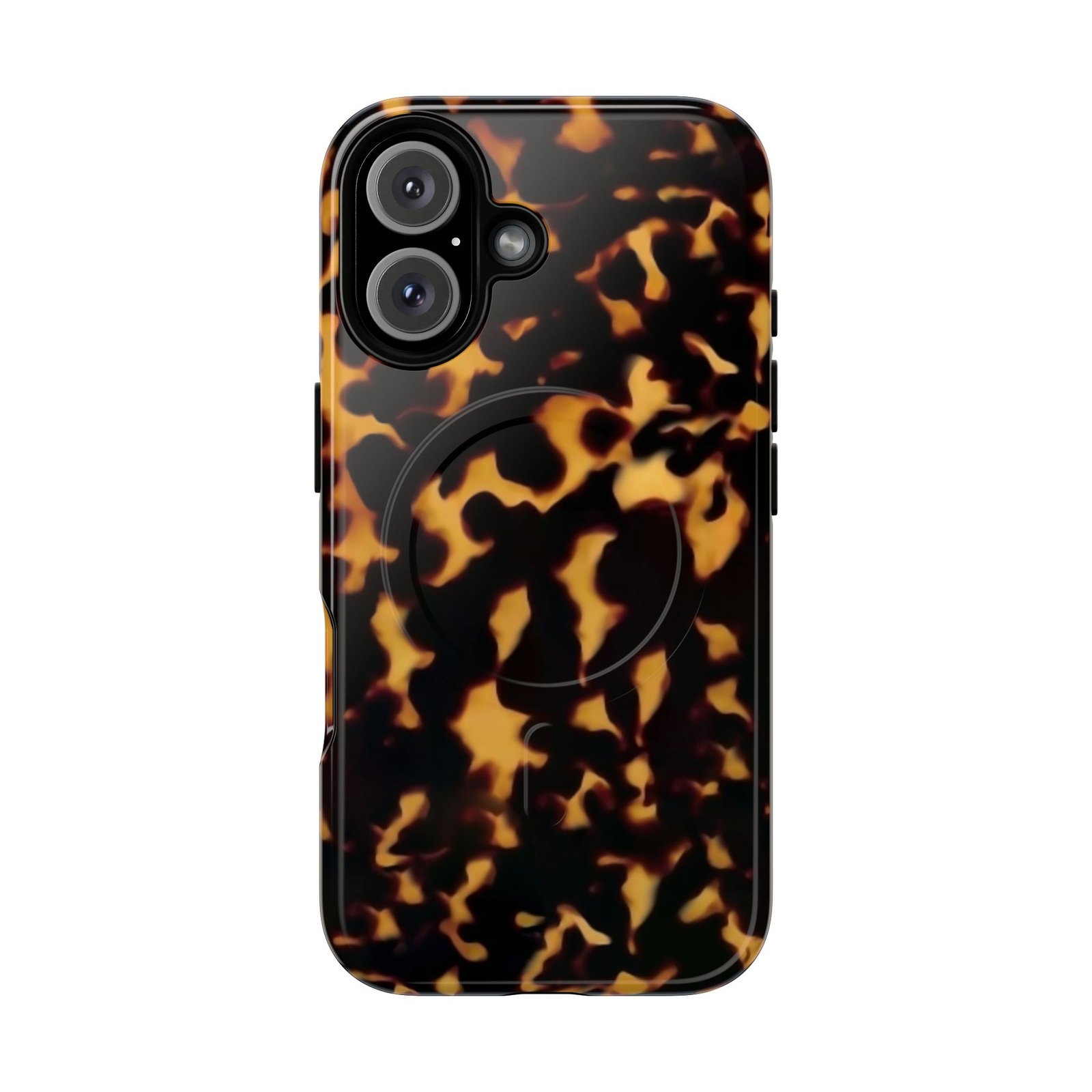 MagSafe® Compatible Tough Chic Tortoishell Pattern Case, Stylish & Durable Phone Case - Image 10