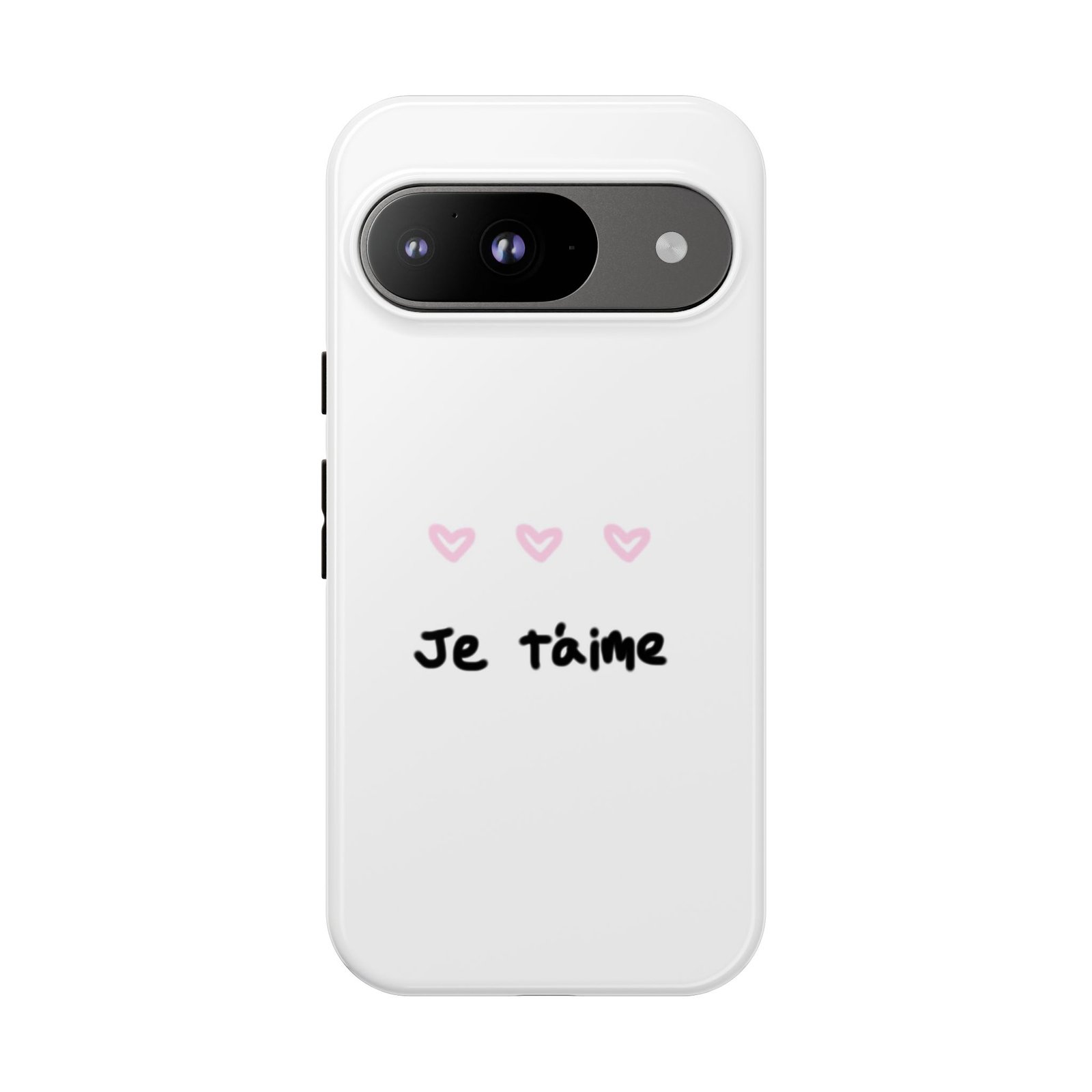 Chic Je t'aime Heart Phone Case, Durable Protective Phone Cover, Stylish Cute Design Phone Case - Image 58
