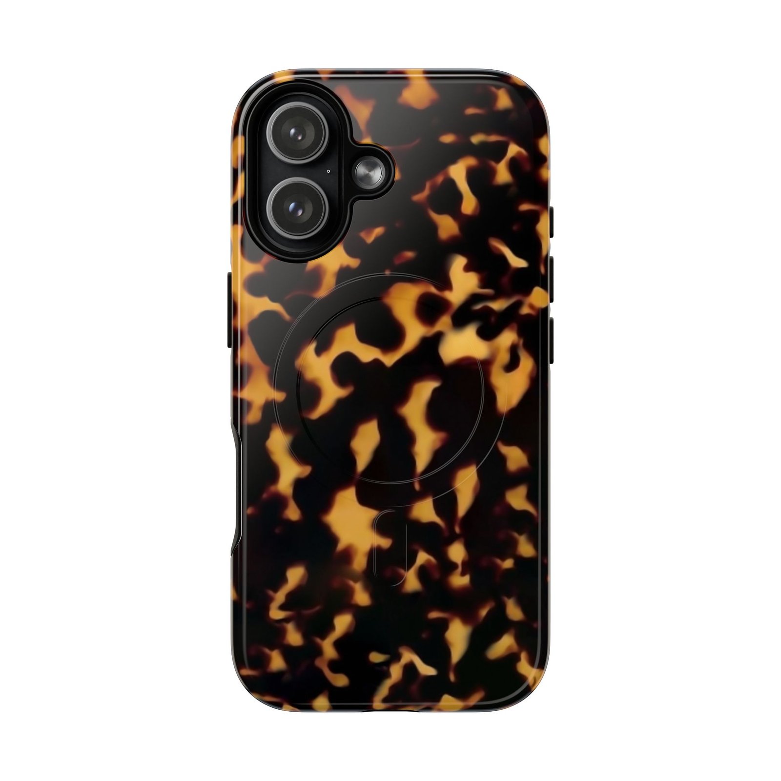 MagSafe® Compatible Tough Chic Tortoishell Pattern Case, Stylish & Durable Phone Case - Image 12