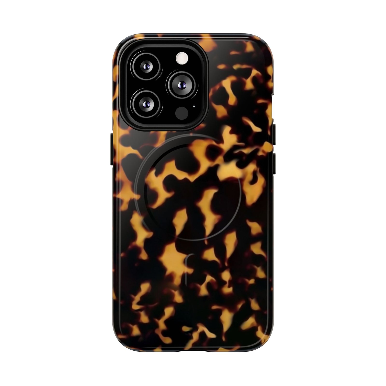 MagSafe® Compatible Tough Chic Tortoishell Pattern Case, Stylish & Durable Phone Case - Image 20