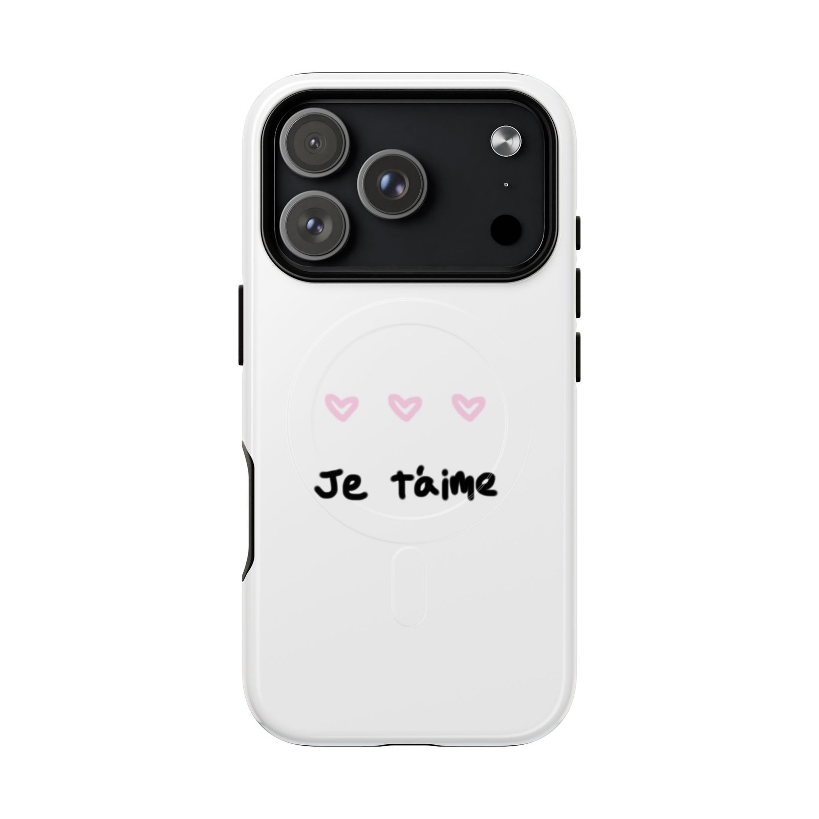 MagSafe® Compatible Cute Je t'aime Heart Phone Case, Durable Protective Phone Cover - Image 14