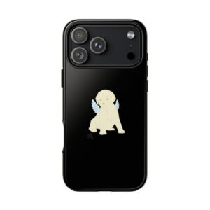 Los Ángeles Guardians ♡ Puppy Angel Tough Phone Case for Phone Protection, Black