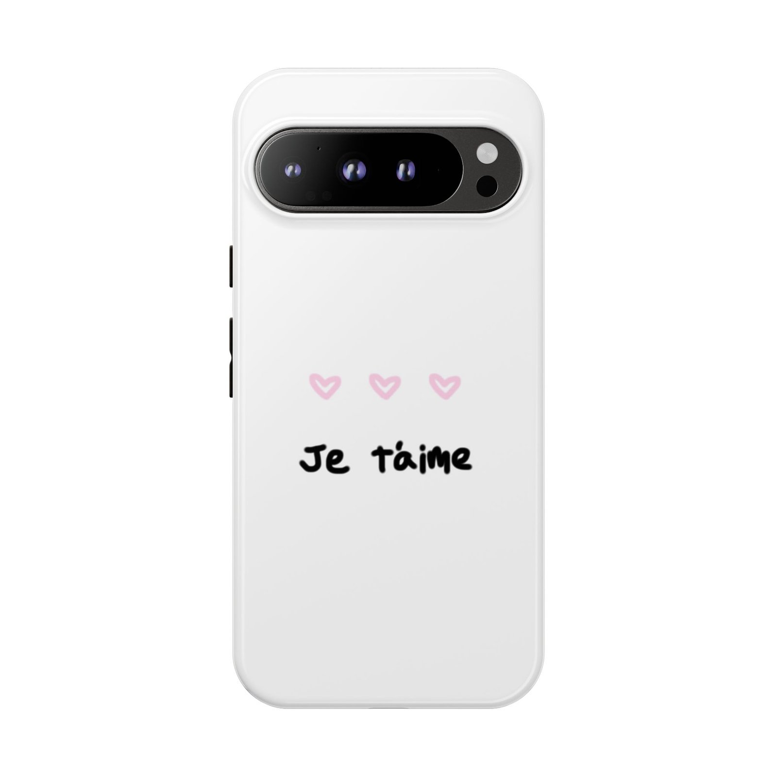 Chic Je t'aime Heart Phone Case, Durable Protective Phone Cover, Stylish Cute Design Phone Case - Image 60