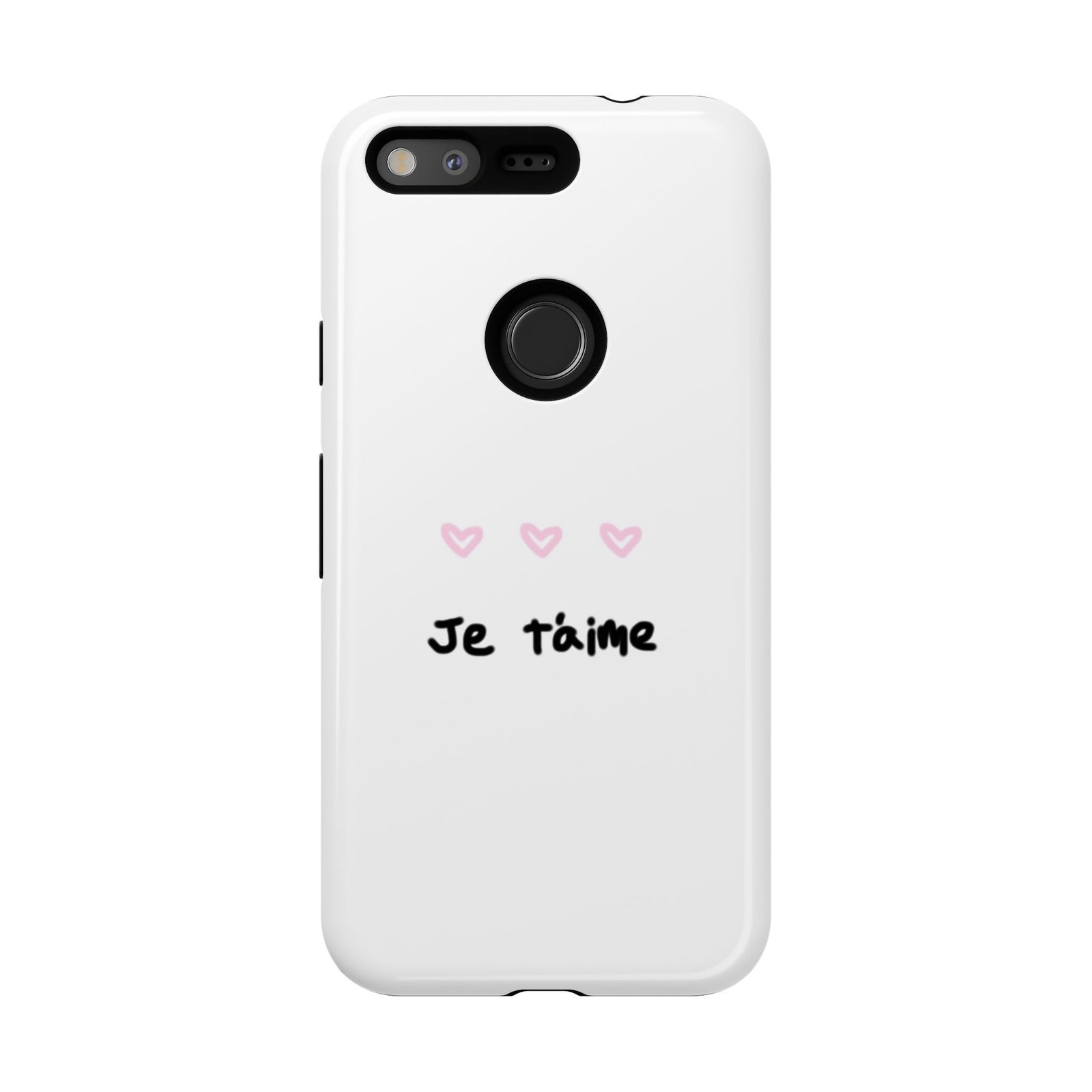 Chic Je t'aime Heart Phone Case, Durable Protective Phone Cover, Stylish Cute Design Phone Case - Image 61
