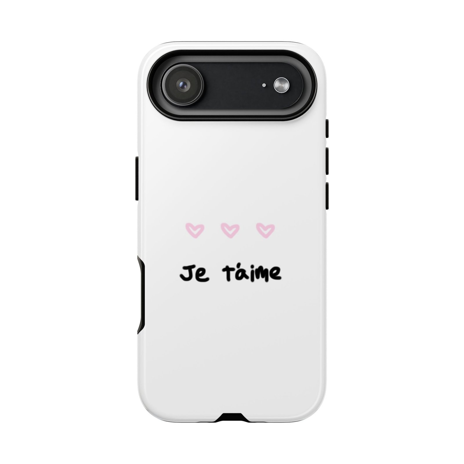 Chic Je t'aime Heart Phone Case, Durable Protective Phone Cover, Stylish Cute Design Phone Case - Image 66