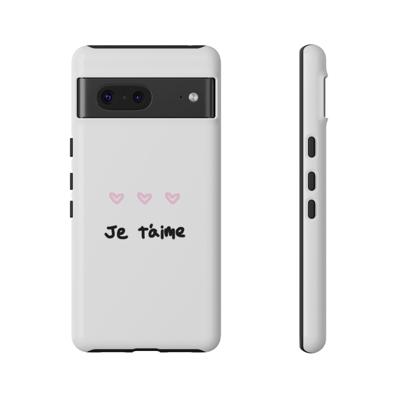 Chic Je t'aime Heart Phone Case, Durable Protective Phone Cover, Stylish Cute Design Phone Case - Image 40