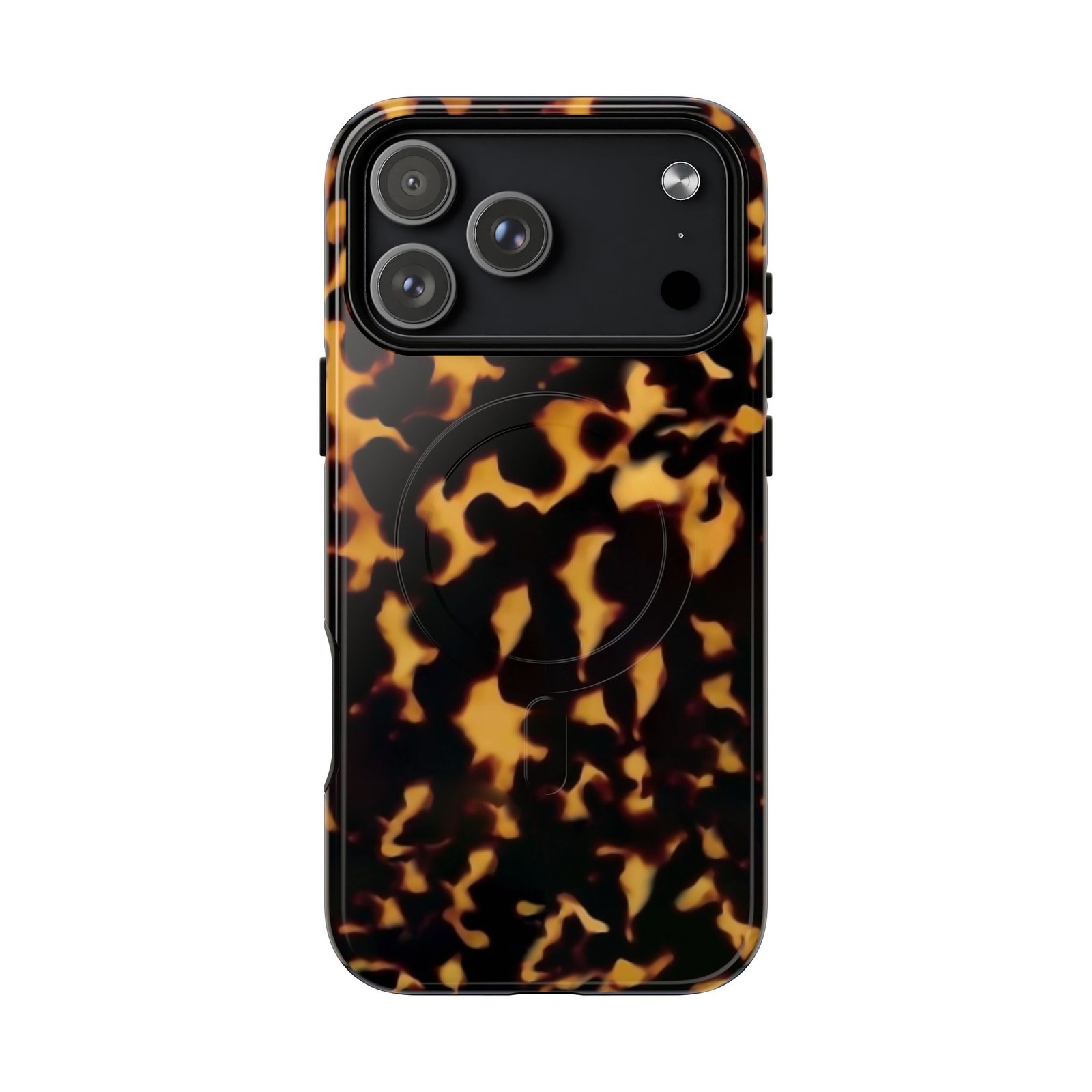 MagSafe® Compatible Tough Chic Tortoishell Pattern Case, Stylish & Durable Phone Case - Image 15