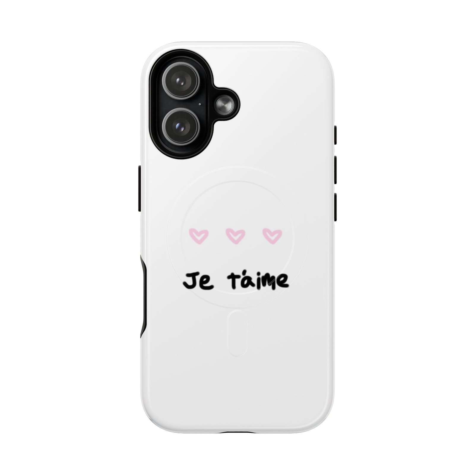 MagSafe® Compatible Cute Je t'aime Heart Phone Case, Durable Protective Phone Cover - Image 12