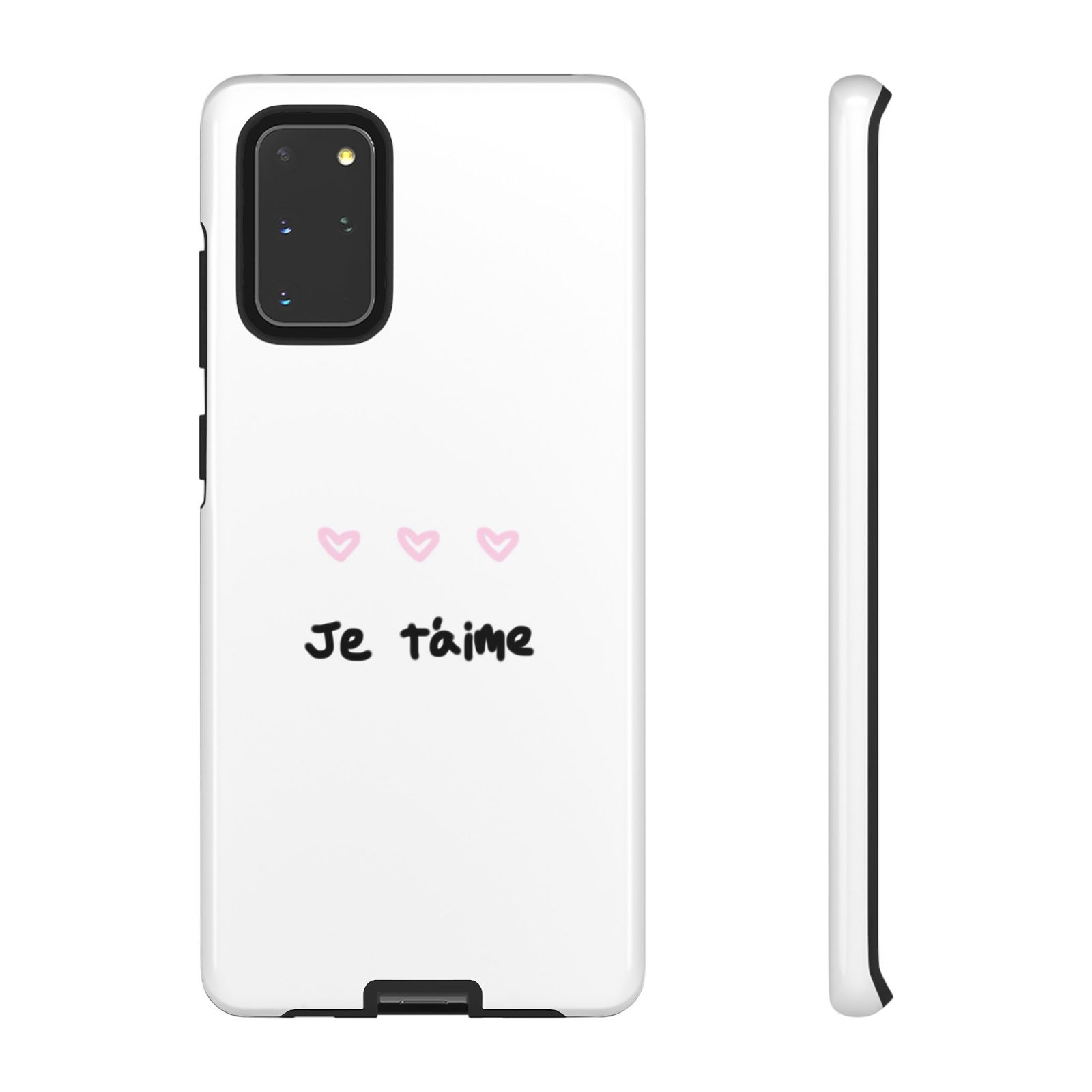 Chic Je t'aime Heart Phone Case, Durable Protective Phone Cover, Stylish Cute Design Phone Case - Image 15