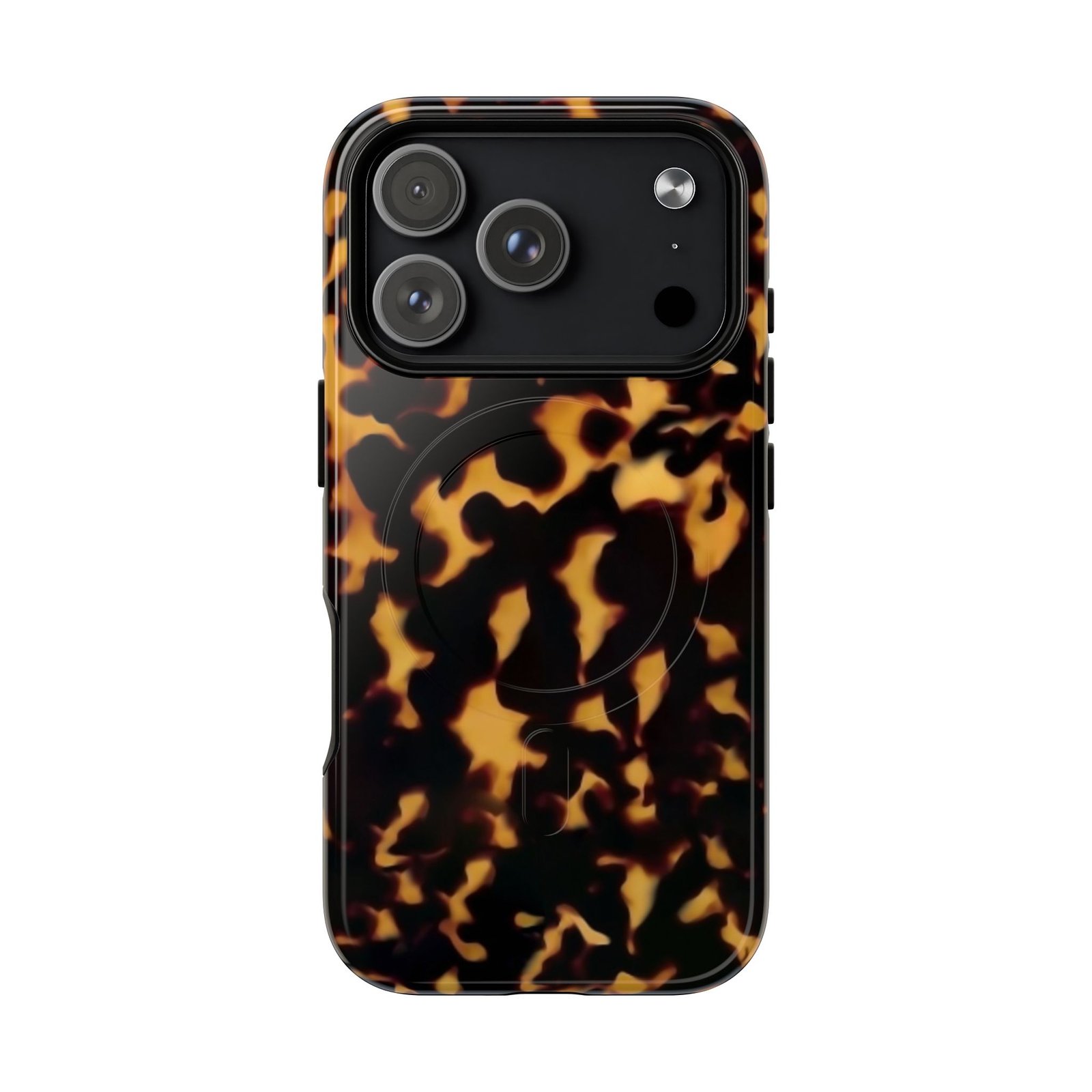 MagSafe® Compatible Tough Chic Tortoishell Pattern Case, Stylish & Durable Phone Case - Image 14