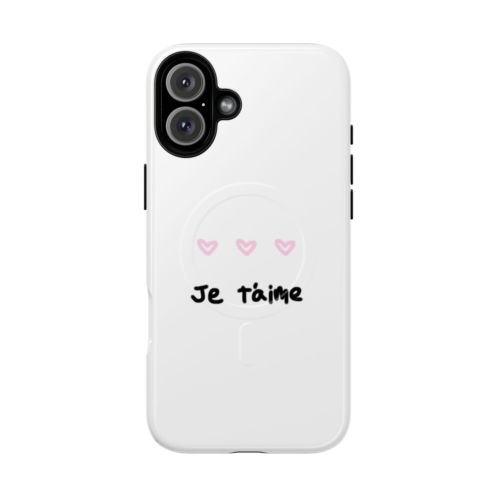 MagSafe® Compatible Cute Je t'aime Heart Phone Case, Durable Protective Phone Cover - Image 11