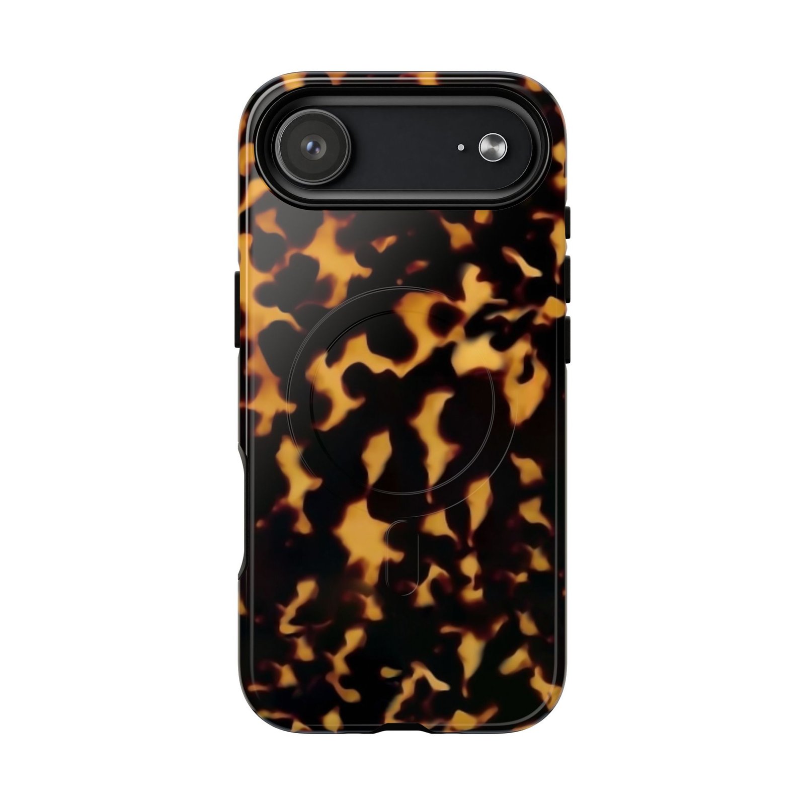 MagSafe® Compatible Tough Chic Tortoishell Pattern Case, Stylish & Durable Phone Case - Image 13