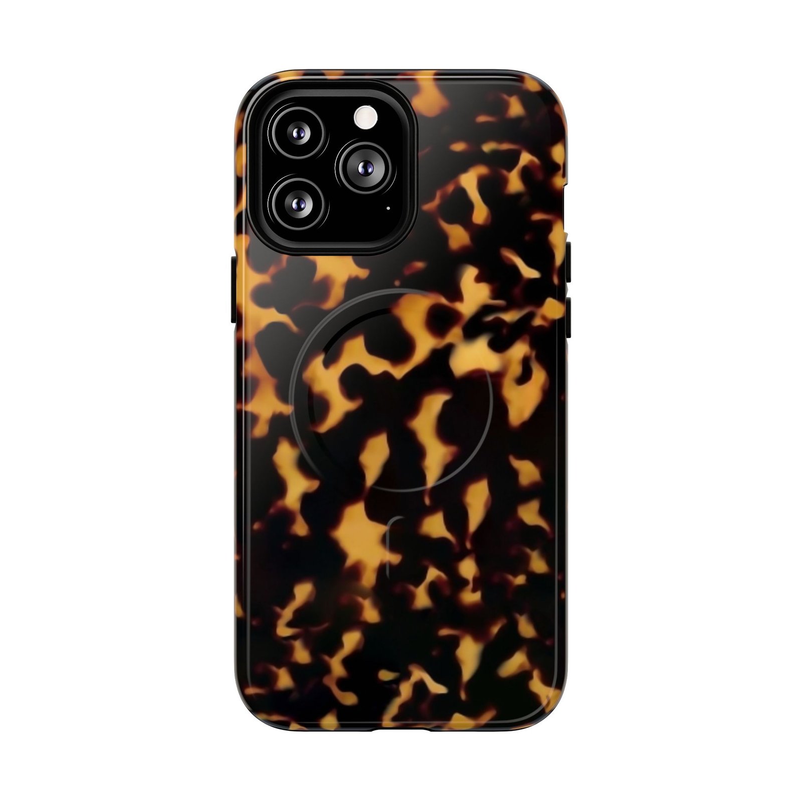MagSafe® Compatible Tough Chic Tortoishell Pattern Case, Stylish & Durable Phone Case - Image 21